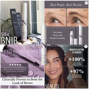 BNIB SEALED Nulastin Brow Shape Altering Serum Eyebrow Growth Sparse Brows